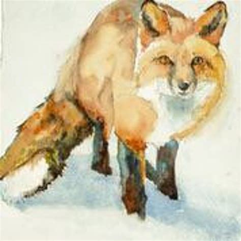 Fox Watercolor Painting Art Print Mancave Art - Etsy