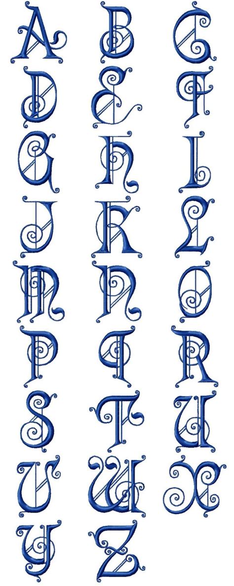 Machine Embroidery Designs - DD Kingdom Alphabet Set | Lettering fonts ...