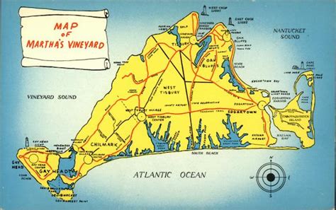 Map of Martha's Vineyard Maps