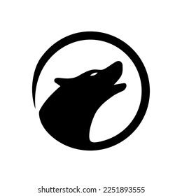 Black Head Wolf Vector Logo Stock Vector (Royalty Free) 2251893555 | Shutterstock