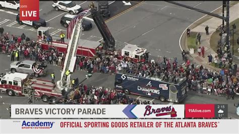 Bird's eye view shows Braves fans takeover Atlanta for parade | 11alive.com