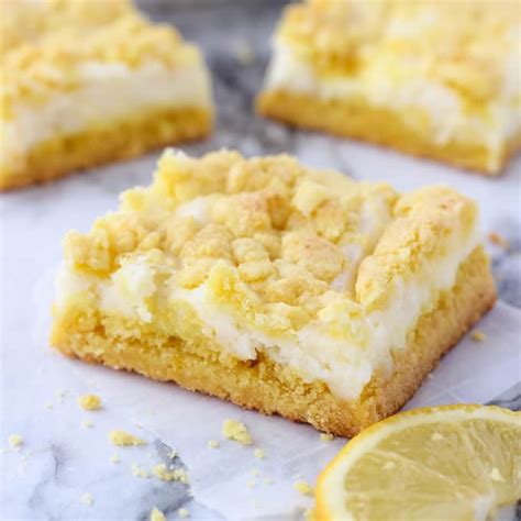 Easy Lemon Cheesecake Bars Recipe | Deporecipe.co