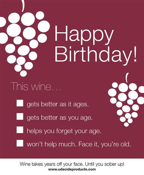 Happy Birthday Funny Wine Quotes. QuotesGram