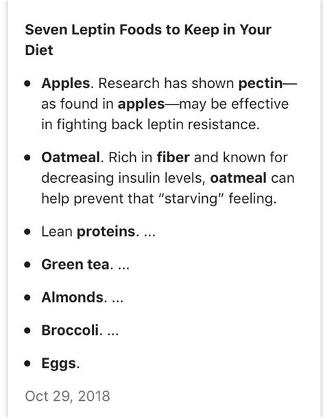 Pin by Sandy Annis on Leptin resistance | Leptin resistance, Leptin foods, Leptin