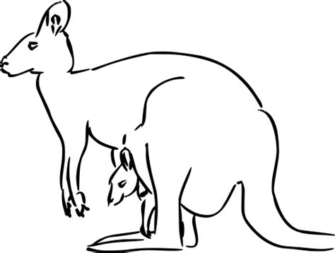 SVG > animal kangaroo outline carry - Free SVG Image & Icon. | SVG Silh