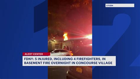 FDNY: 4 firefighters injured battling basement fire in the Bronx