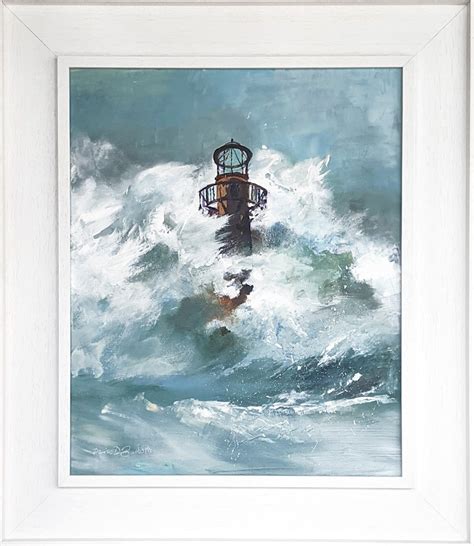 Lighthouse Storm Original Painting