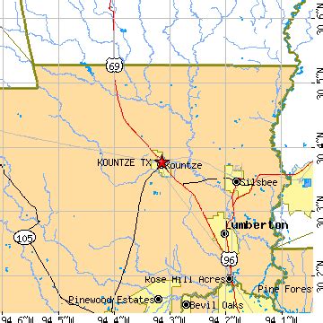 Kountze, Texas (TX) ~ population data, races, housing & economy