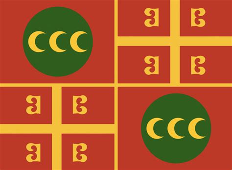 Fictional flag for Ottoman Constantinople, combining Byzantine and ...