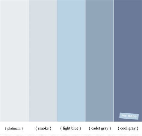 the color scheme is blue and gray, with different shades to choose for each one