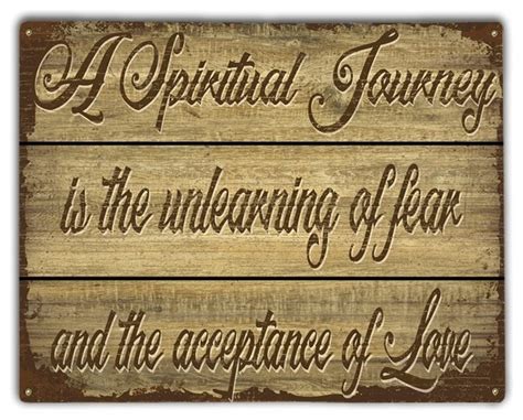 Spiritual Journey, Classic Metal Sign - Farmhouse - Metal Wall Art - by ...