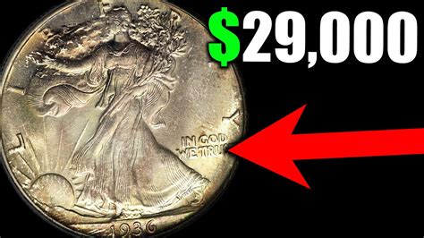 Coin Prices for the 1936 Walking Liberty Silver Half Dollar Coins!! - YouTube