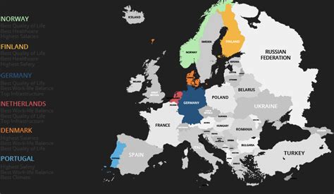 The best European countries to live in - Infographic