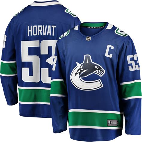 Men's Vancouver Canucks Bo Horvat Fanatics Branded Blue Home ...