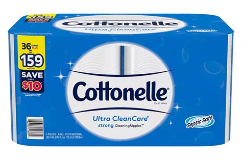 Cottonelle Ultra Clean Care 315 1Ply Sheet, 36 ct — Goisco.com