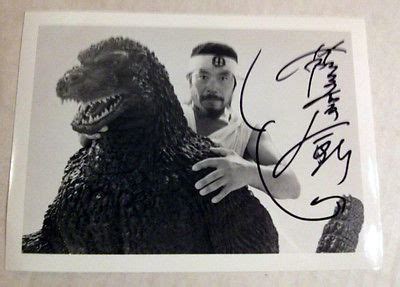 GODZILLA suit actor Kenpachiro Satsuma AUTOGRAPH photo Toho Japan | #728880982