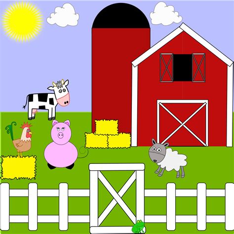 clip art of a farm - Clip Art Library