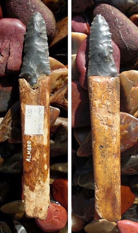 Ancient Inuit / Eskimo artifacts from Alaska. Flint arrowheads projectile point ivory bone tools ...