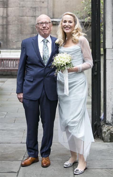 Jerry Hall's Wedding Dress at Rupert Murdoch Wedding | POPSUGAR Fashion