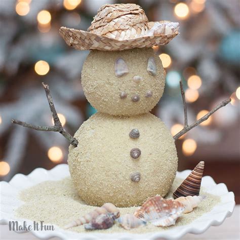 Beach Sand Snowman | Make It Fun Blog