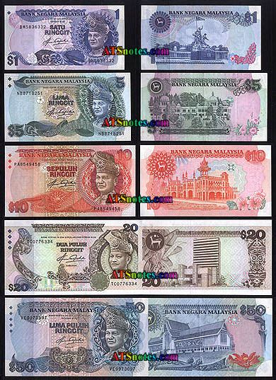 Malaysia banknotes - Malaysia paper money catalog and Malaysian currency history