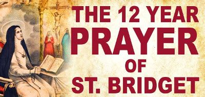 St Bridget's 12 year devotional prayer honouring the 7 Times Jesus Spilled His most holy Blood ...