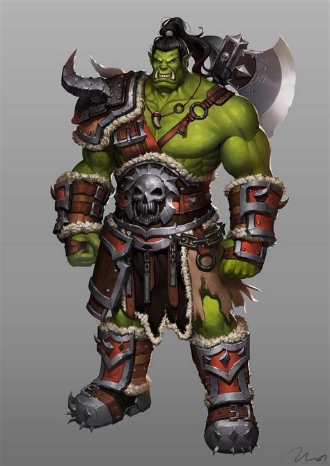 Dungeons & Dragons: Orcs & Half-orcs (inspirational) | Warcraft art ...