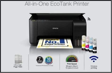 Epson EcoTank L3250 A4 Wi-Fi All-in-One Ink Tank Printer Ink & EcoTank L3252 Wi-Fi All-in-One ...