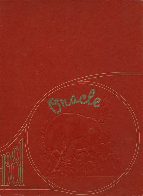 1981 yearbook from Oakdale High School from Oakdale, California for sale