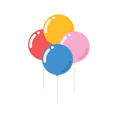 bunch balloons party 11212588 Vector Art at Vecteezy