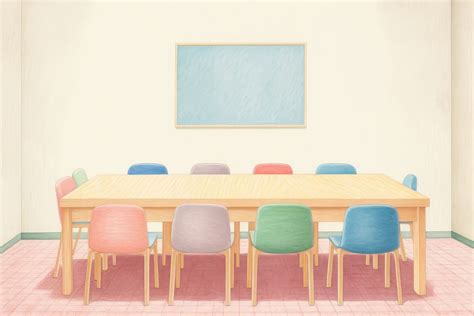 Meeting room furniture chair table. | Free Photo Illustration - rawpixel