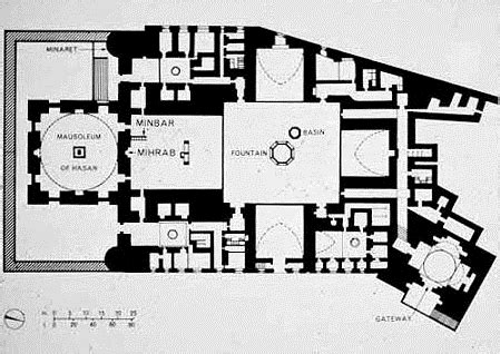 Sultan Hassan mosque in Cairo Figure (4): plan of Sultan Hassan mosque | Download Scientific Diagram