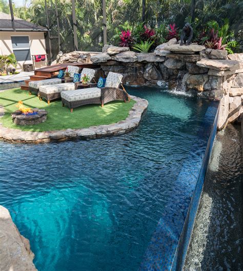 A Lazy River Runs Through It Custom Pool on Pine Island