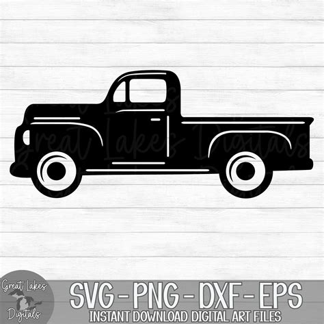 Old Christmas Truck Svg - Etsy