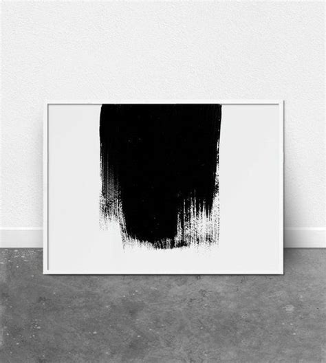 Minimalist art, Abstract wall art, paint stroke print, modern art ...