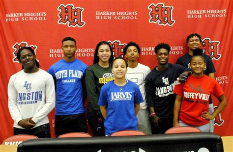 Eight Harker Heights athletes sign with colleges | Harker Heights ...