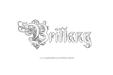 Brittany Name Tattoo Designs