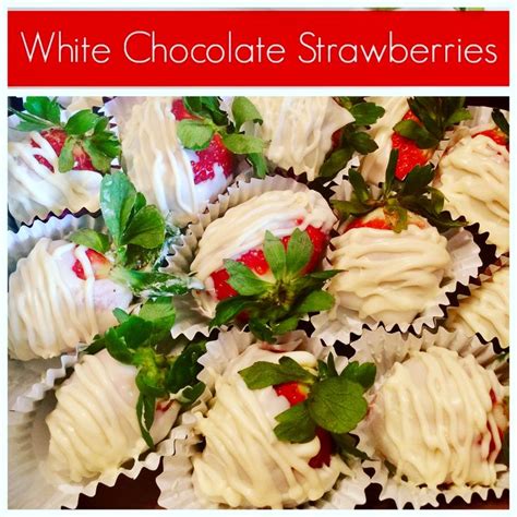 White Chocolate Covered Strawberries | White chocolate strawberries, White chocolate covered ...