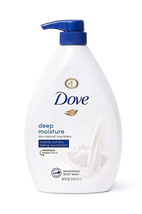 1.Dove Deep Moisture Body Wash is Just As Effective for Cleaning Hands 2.MILD AND PH-BALANCED ...