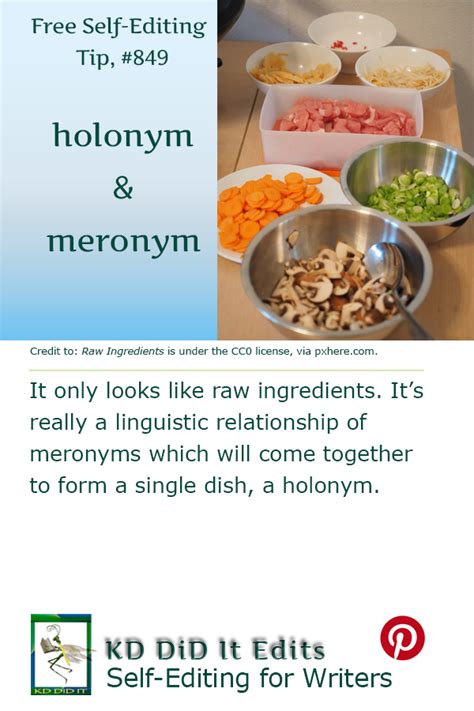 Linguistics: Holonyms and Meronyms • KD Did It