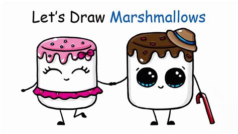 How to Draw Cartoon Marshmallow Cute and Easy - video Dailymotion