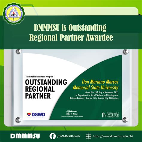 DMMMSU is Outstanding Regional Partner Awardee | Don Mariano Marcos Memorial State University