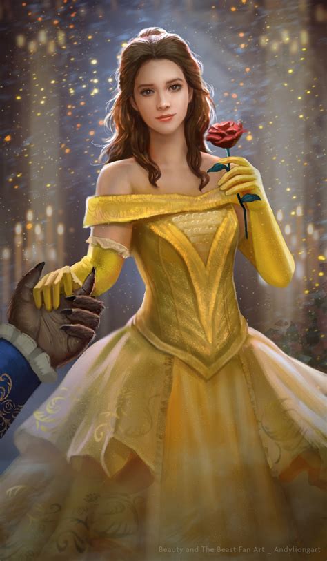 ArtStation - Belle Fan art_Beauty and the Beast 2017