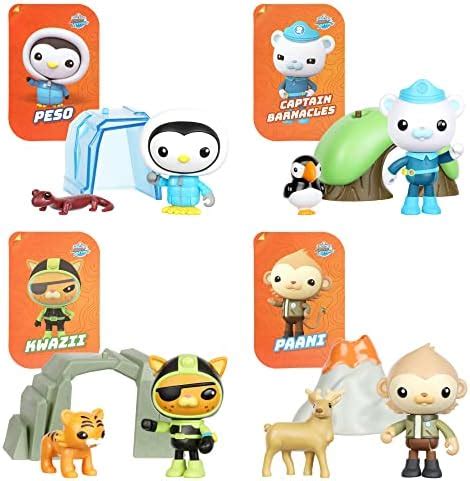 Octonauts Above & Beyond | Toy Figure Multi-Pack | Includes Captain Barnacles, Kwazii, Paani and ...