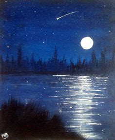 Midnight Painting - Google Search | Night sky painting, Sky painting, Night painting