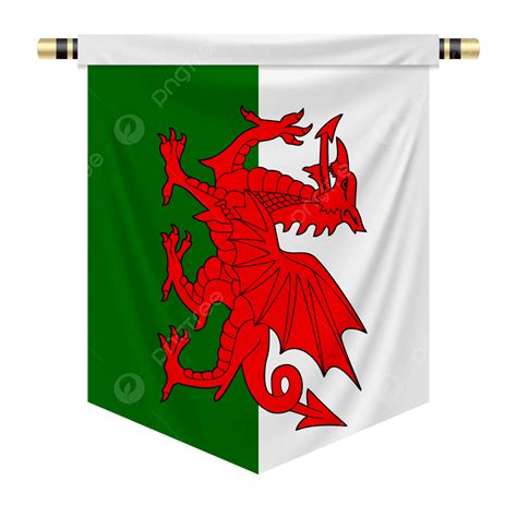 Pennant With The National Flag Of Wales, National Flag, Wales Flag ...