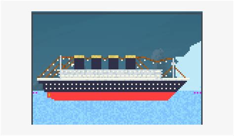 Titanic, Pixel Art - Titanic - Free Transparent PNG Download - PNGkey