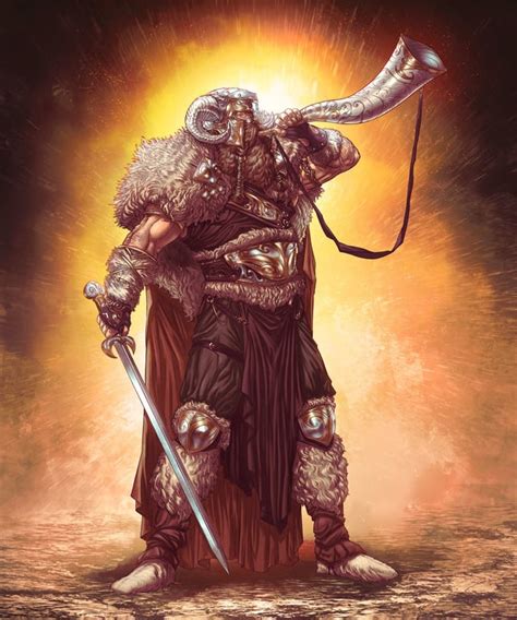 Norse God Heimdallr by Andrea Guardino : r/ImaginaryMythology