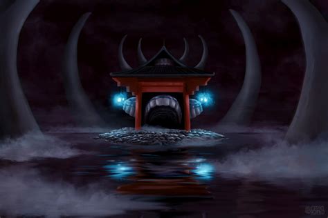 MALEVOLENT SHRINE! Had a lot of fun painting this! Enjoy as a desktop ...