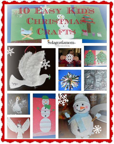 Solagratiamom: 10 Easy Kids Christmas Crafts! PLUS Huge Giveaway!!!